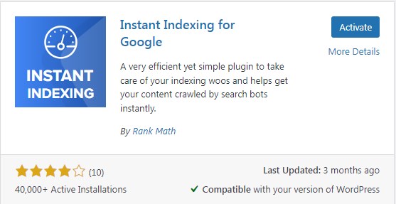 Cara Download Plugin Instant Indexing