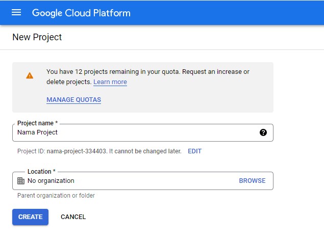 Tutorial Membuat Project di Google Cloud Platform